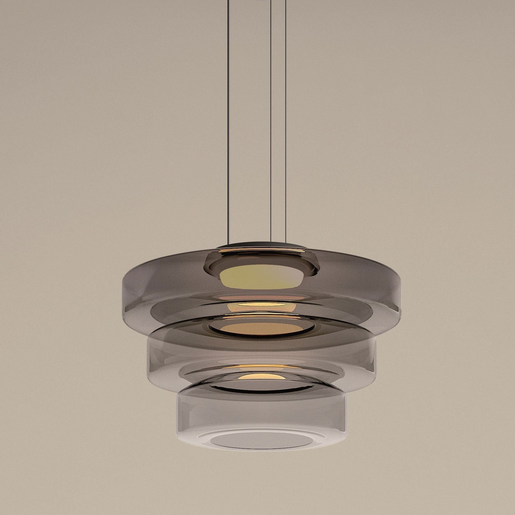 BauhausGlow - Glazen Hanglamp In Bauhaus-Stijl Met Warm Licht & Moderne Vormgeving