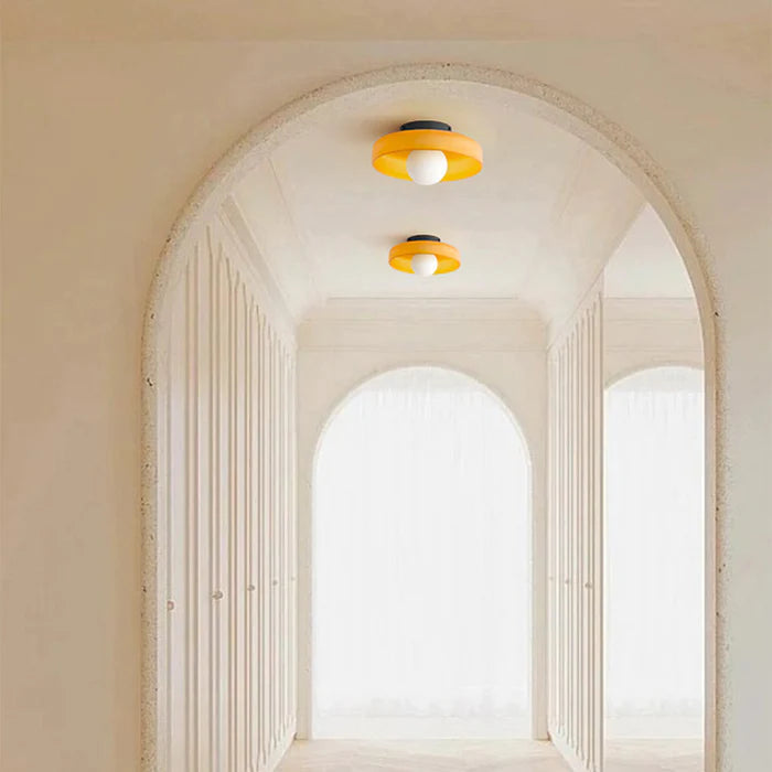 Moderne Ronde Plafondlamp van Glas – Stijlvolle Verlichting voor Keuken & Woonruimte