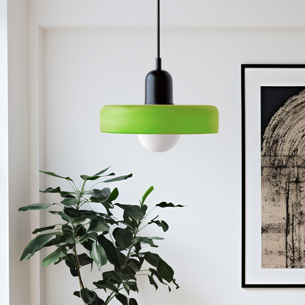 Kleurrijke Bauhaus Hanglamp Met Tijdloos Glasontwerp