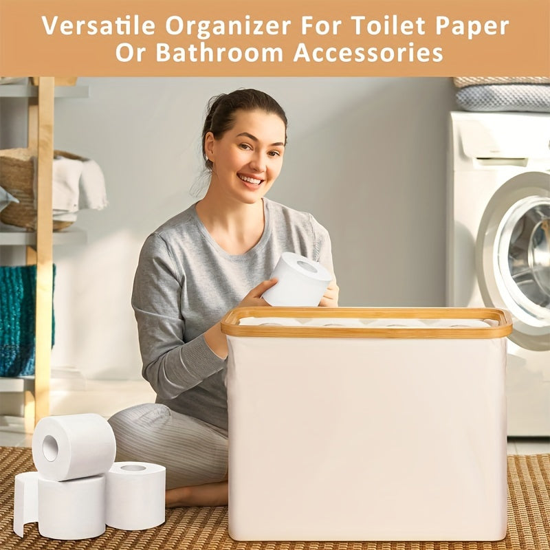 Bamboe Toiletrolhouder Voor 12 Rollen | Ruimtebesparende Badkamer Organizer