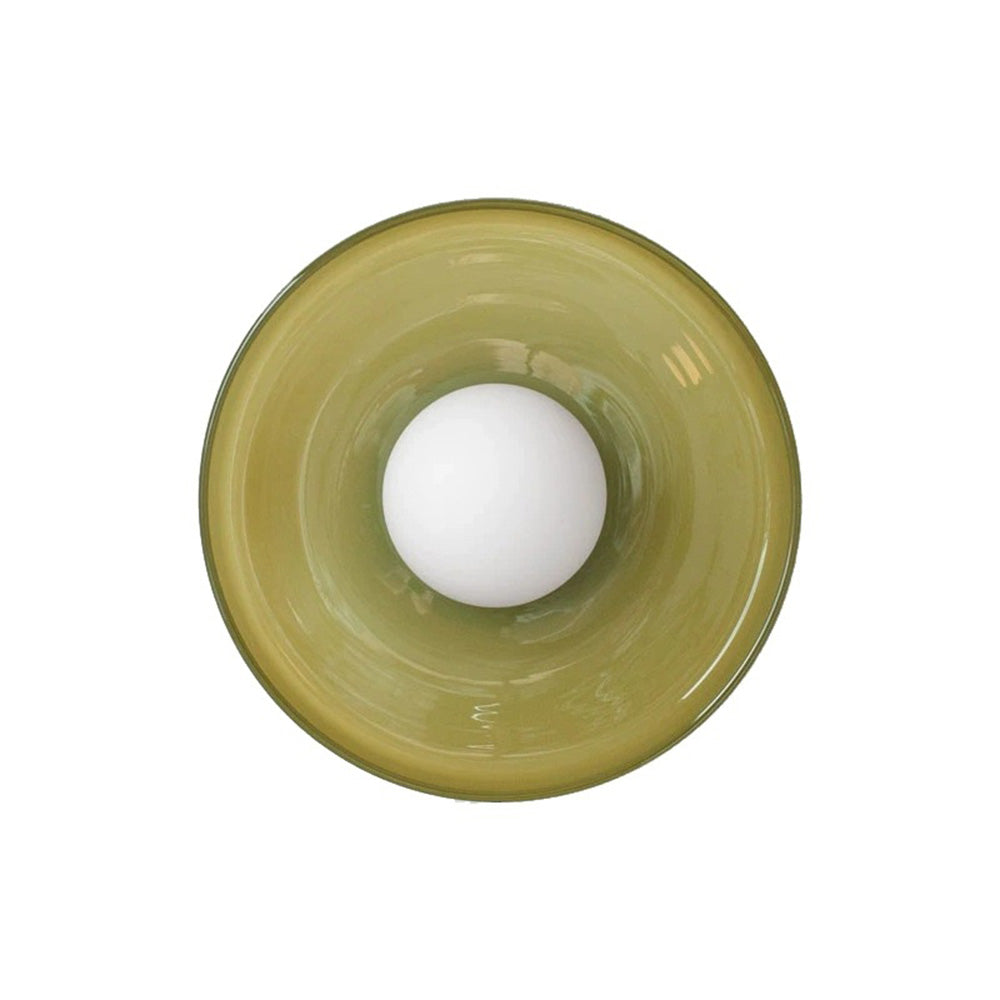 Moderne Ronde Plafondlamp van Glas – Stijlvolle Verlichting voor Keuken & Woonruimte