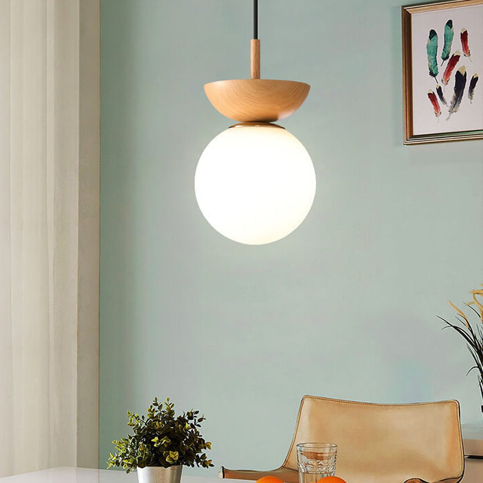 Sanshoku - Japanse Hanglamp met Dimbare LED – 3 Lichtkleuren – Stijlvolle Plafondlamp voor Woonkamer, Hal & Slaapkamer