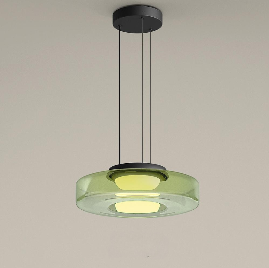 BauhausGlow - Glazen Hanglamp In Bauhaus-Stijl Met Warm Licht & Moderne Vormgeving