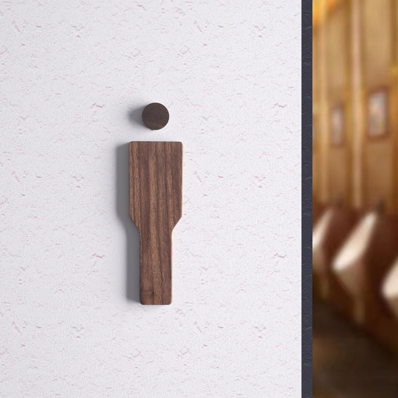 Houten Toiletdeurbord Set – Stijlvolle En Moderne Badkamerdecoratie