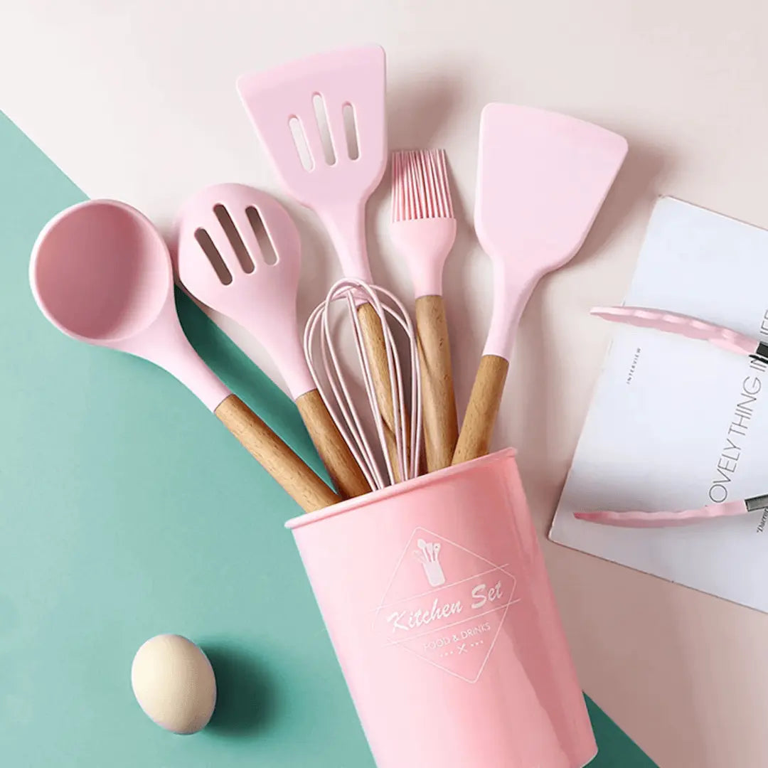 Duurzame Siliconen Keukengerei Set Voor Veilig & Modern Koken