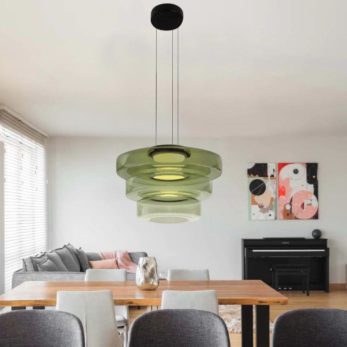 BauhausGlow - Glazen Hanglamp In Bauhaus-Stijl Met Warm Licht & Moderne Vormgeving