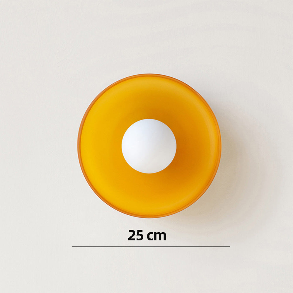 Moderne Ronde Plafondlamp van Glas – Stijlvolle Verlichting voor Keuken & Woonruimte