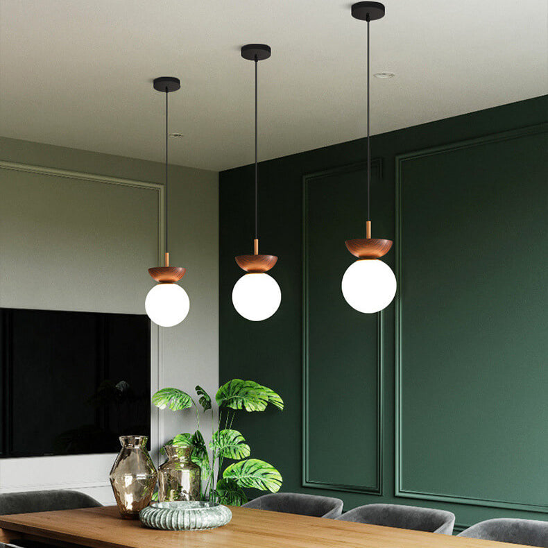 Sanshoku - Japanse Hanglamp met Dimbare LED – 3 Lichtkleuren – Stijlvolle Plafondlamp voor Woonkamer, Hal & Slaapkamer