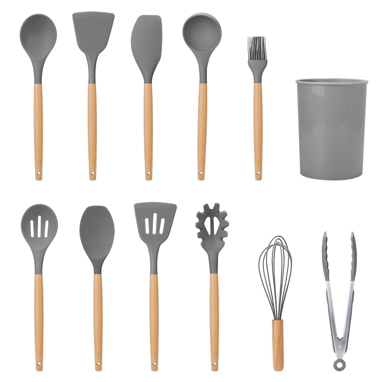 11-Delige Siliconen Keukengerei Set Voor Veilig, Duurzaam & Modern Koken