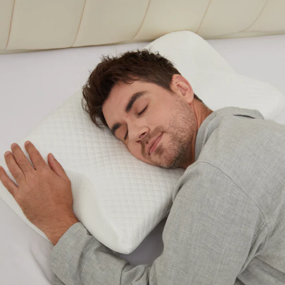 Anti-Snurk Kussen Met Ergonomische Nek- & Hoofdondersteuning Voor Betere Nachtrust