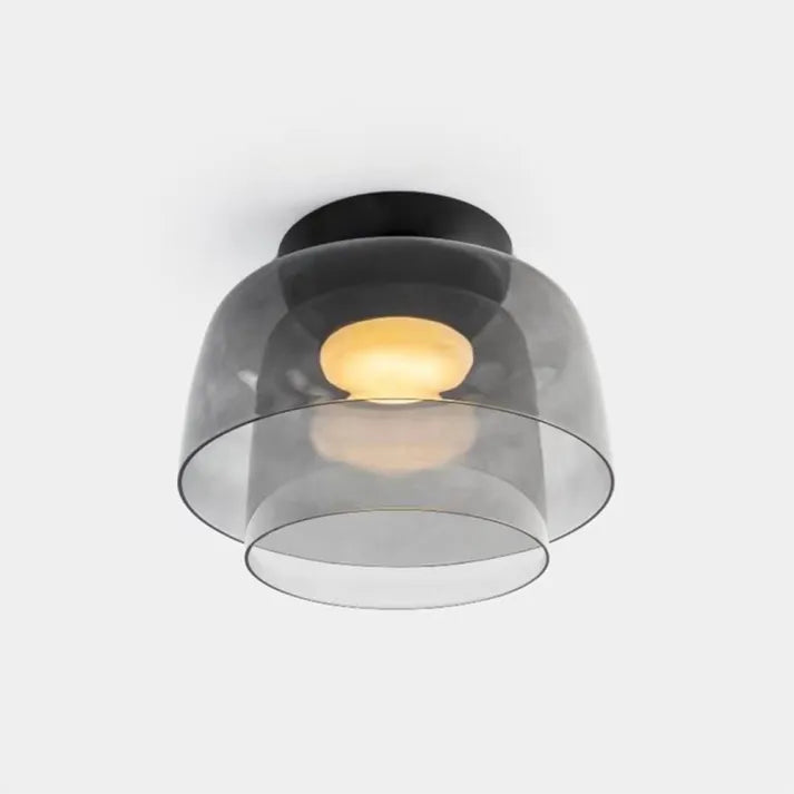 Plafondlamp met Glas in Middeleeuws Scandinavisch Design – LED Verlichting