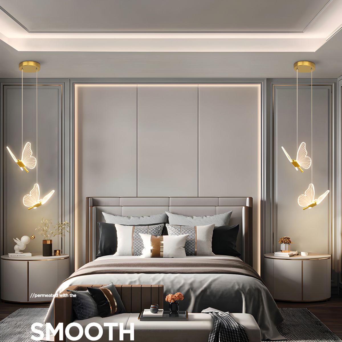 ButterflyGlow - Elegante Hanglamp met Vlinderdesign | Sfeervolle Plafondlamp voor Woonkamer of Kinderkamer