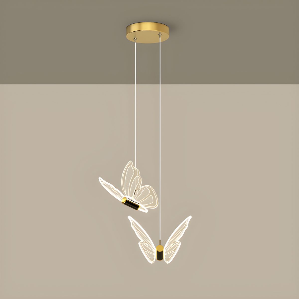 ButterflyGlow - Elegante Hanglamp met Vlinderdesign | Sfeervolle Plafondlamp voor Woonkamer of Kinderkamer
