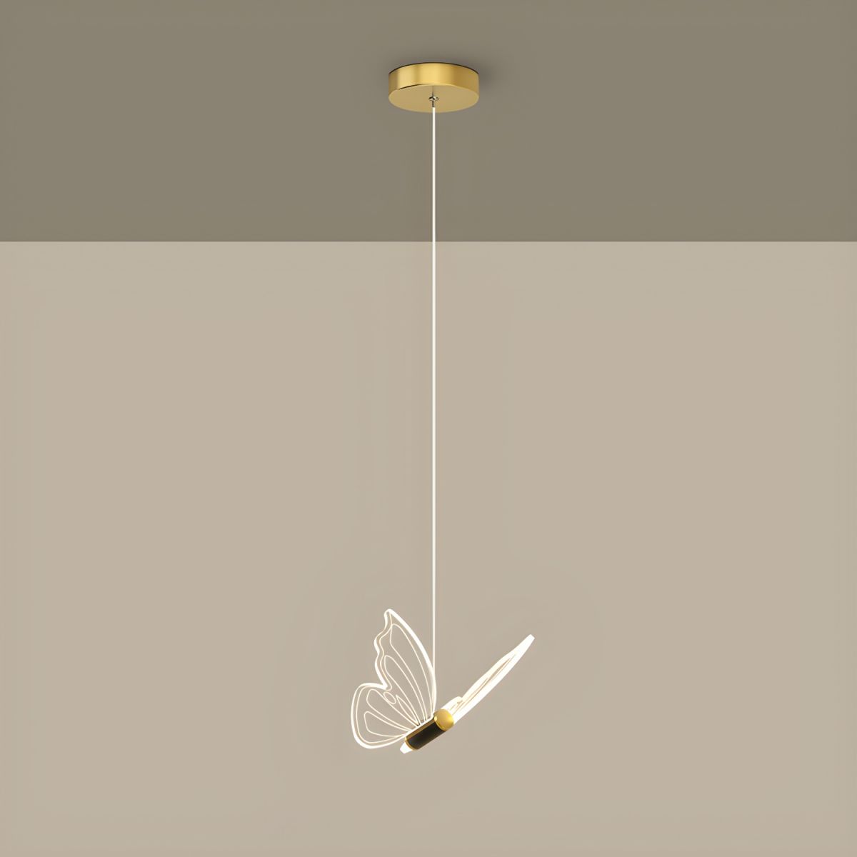 ButterflyGlow - Elegante Hanglamp met Vlinderdesign | Sfeervolle Plafondlamp voor Woonkamer of Kinderkamer