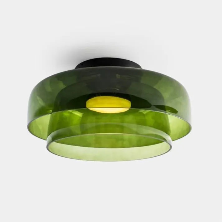Plafondlamp met Glas in Middeleeuws Scandinavisch Design – LED Verlichting