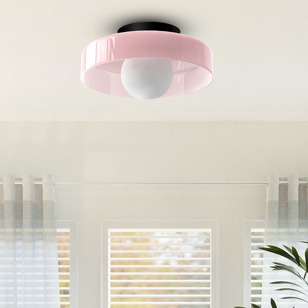 Moderne Ronde Plafondlamp van Glas – Stijlvolle Verlichting voor Keuken & Woonruimte