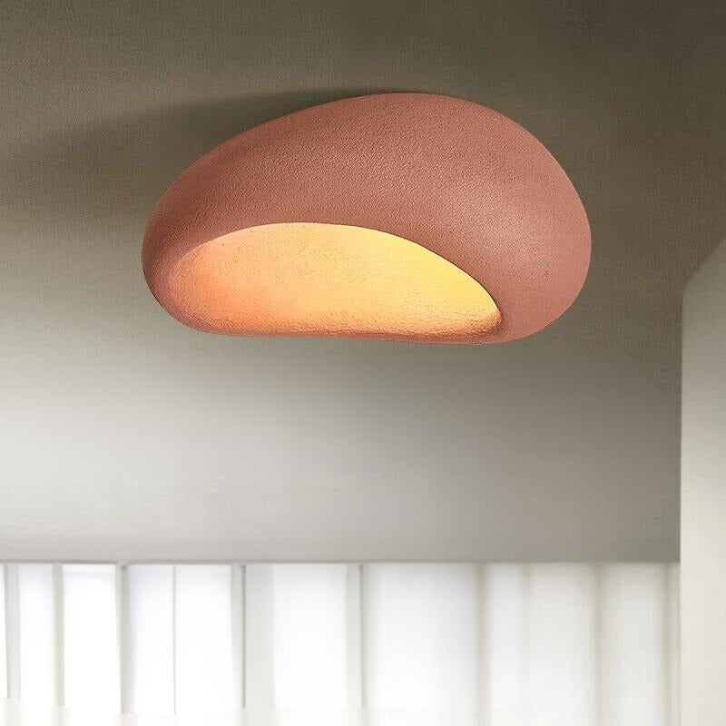 Wabi-Sabi Plafondlamp – Minimalistische Plafondlamp van Synthetische Hars | Zen Stijl & Warm LED Licht