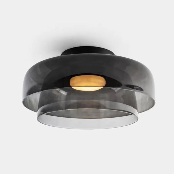 Plafondlamp met Glas in Middeleeuws Scandinavisch Design – LED Verlichting