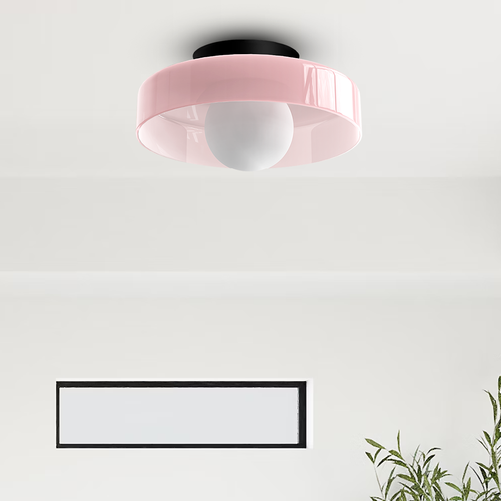 Moderne Ronde Plafondlamp van Glas – Stijlvolle Verlichting voor Keuken & Woonruimte