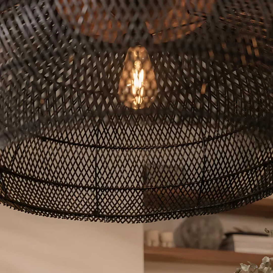 Boho Rieten Hanglamp – Sfeervol & Natuurlijk Voor Elk Interieur