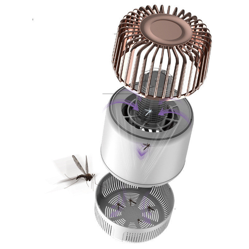 BUZZKILL - Elektrische Muggenlamp – Stil & Krachtig – Met LED-Licht en Aanzuigventilator – Voor Binnen- en Buitengebruik