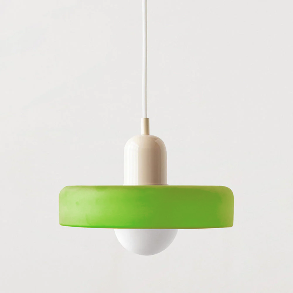 Kleurrijke Bauhaus Hanglamp Met Tijdloos Glasontwerp
