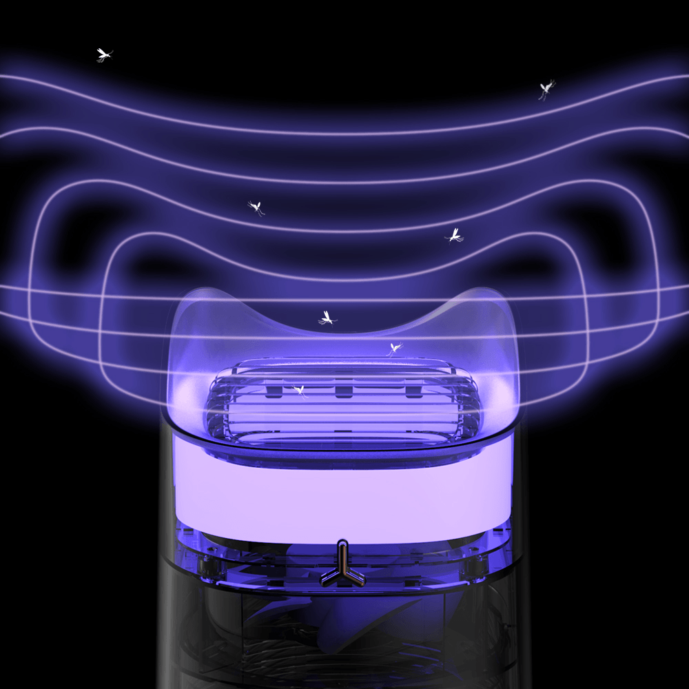 MosquitoGuard Muggenlamp – Elektrische Muggenvanger Voor Binnen & Buiten – Stil & Milieuvriendelijk – Oplaadbaar Via USB