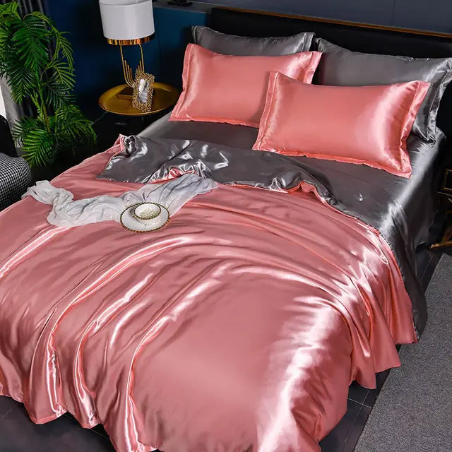 Luxe Satijnen Dekbedovertrek (Uni-Kleur) – Zijdezacht & Kleurvast