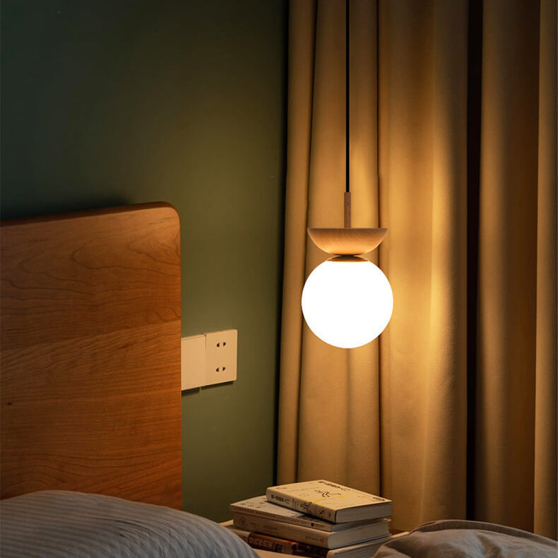 Sanshoku - Japanse Hanglamp met Dimbare LED – 3 Lichtkleuren – Stijlvolle Plafondlamp voor Woonkamer, Hal & Slaapkamer