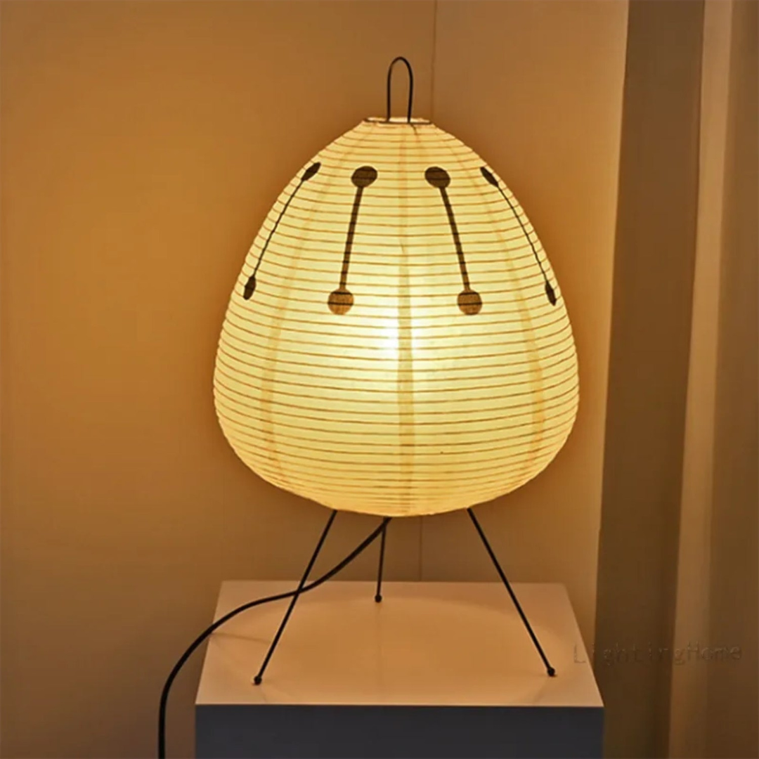 Shizuku - Japanse Vloerlamp van Rijstpapier | Minimalistische Staande Lamp met Warme Sfeerverlichting