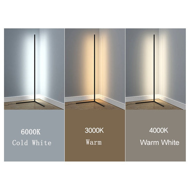 Slimme LED Corner Lamp – Minimalistische Staande Hoeklamp met Dimbare Verlichting
