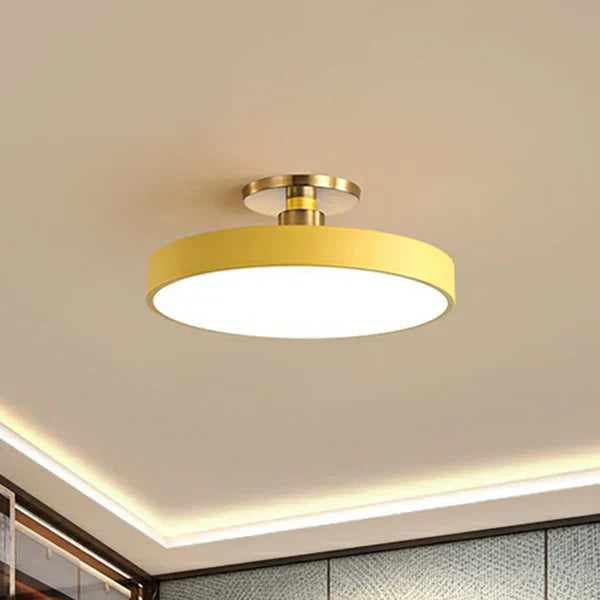 Minimalistische Ronde LED Plafondlamp in Scandinavische Stijl – Acryl Design voor Slaapkamer & Woonruimte