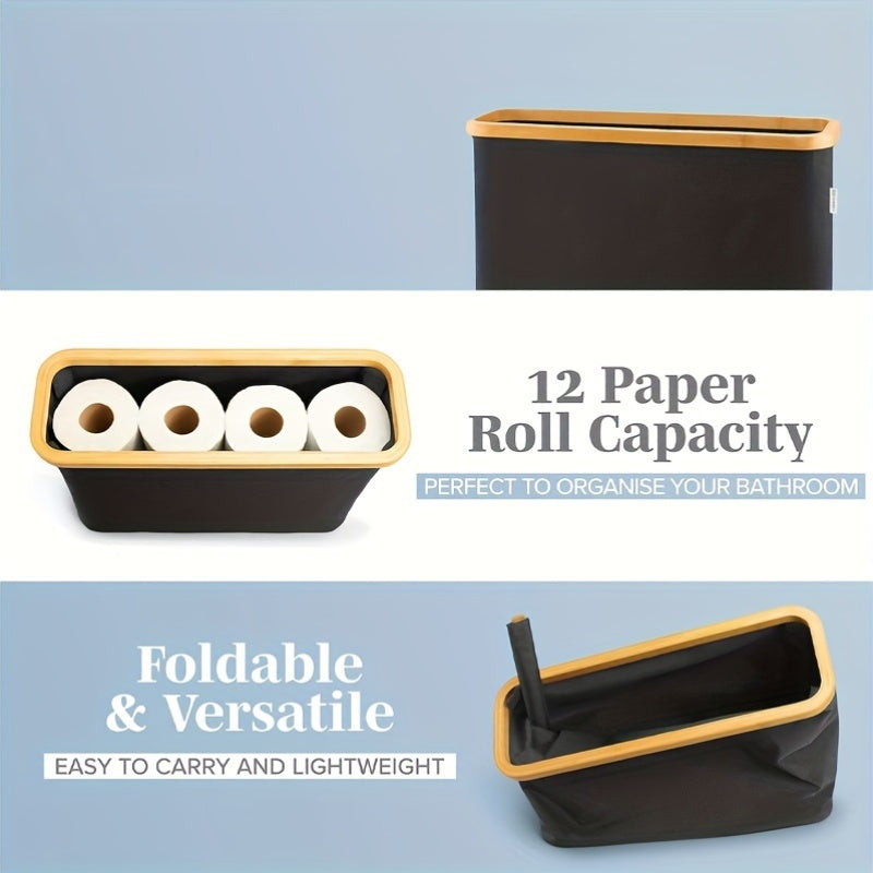 Bamboe Toiletrolhouder Voor 12 Rollen | Ruimtebesparende Badkamer Organizer