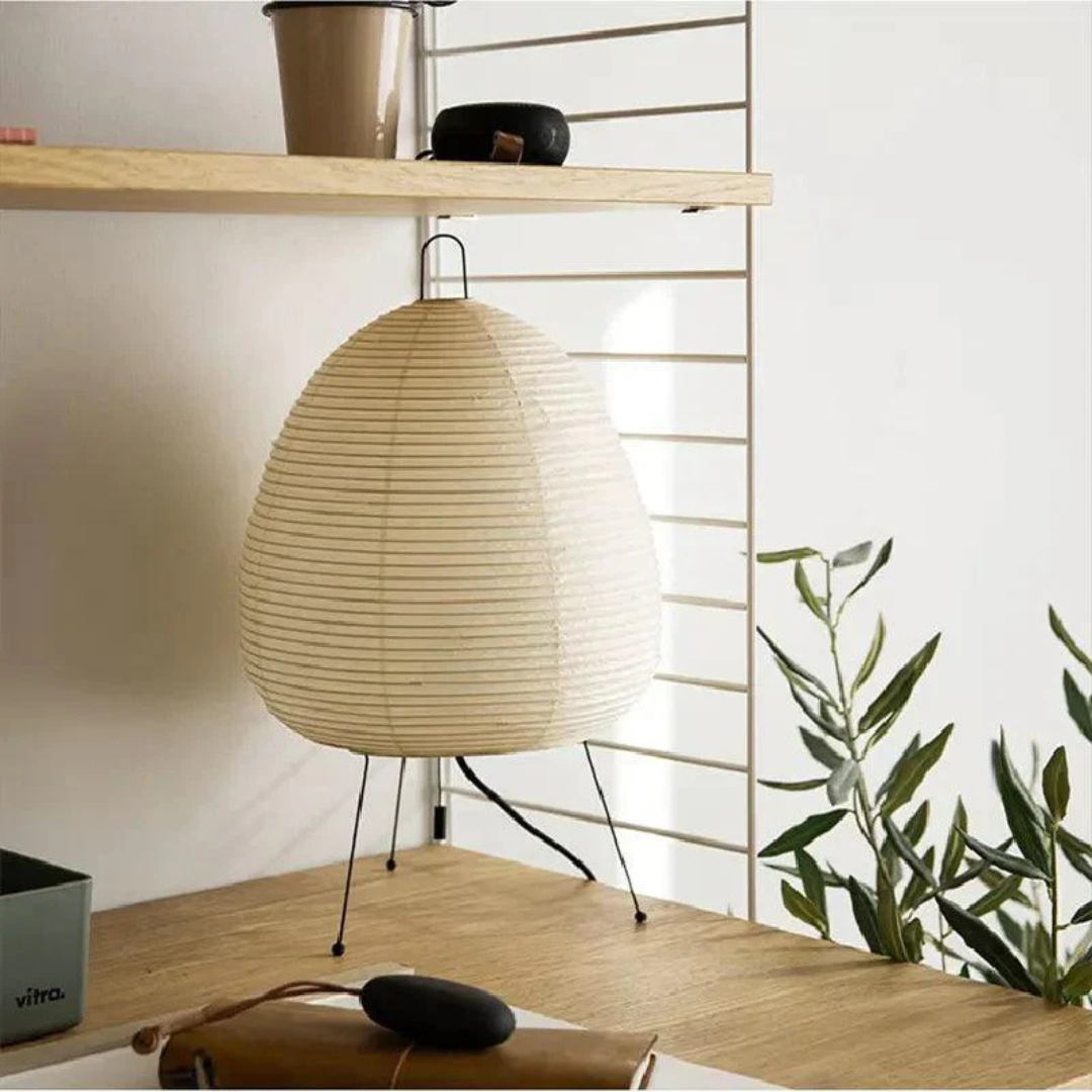 Shizuku - Japanse Vloerlamp van Rijstpapier | Minimalistische Staande Lamp met Warme Sfeerverlichting