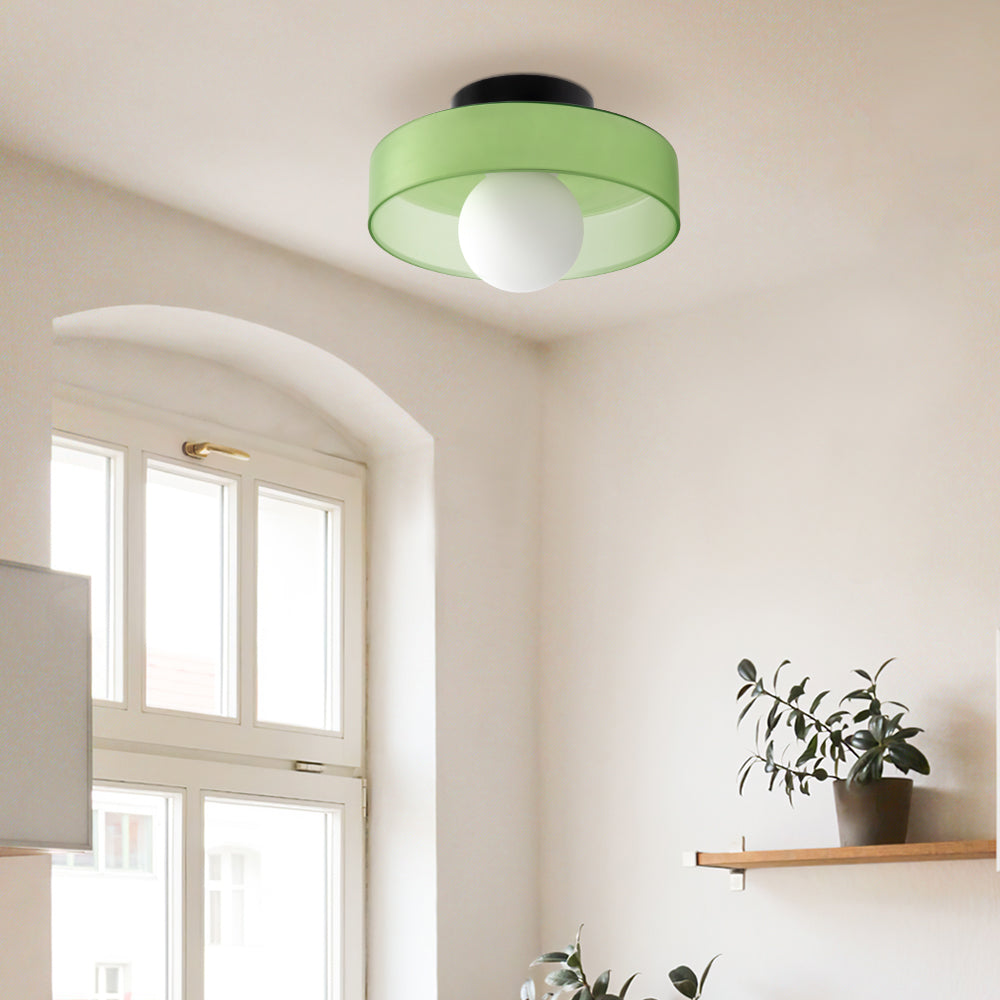 Moderne Ronde Plafondlamp van Glas – Stijlvolle Verlichting voor Keuken & Woonruimte