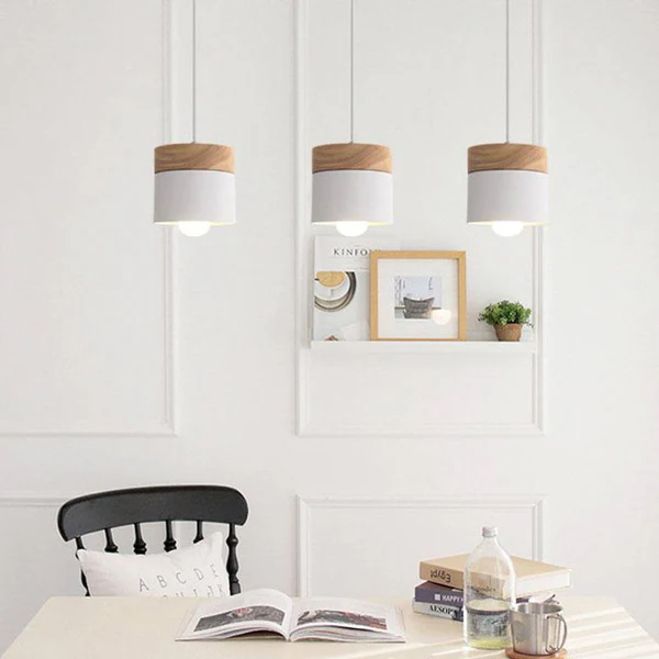 Houten Design Hanglamp voor Kinderkamer & Leeshoek