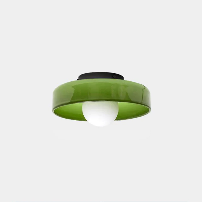 Moderne Ronde Plafondlamp van Glas – Stijlvolle Verlichting voor Keuken & Woonruimte