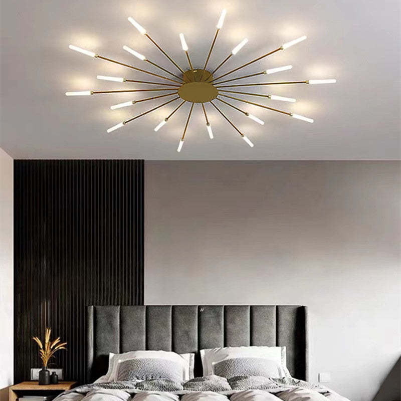 Vuurwerk Plafondlamp – Moderne LED Kroonluchter met Scandinavisch Design voor Woonkamer, Slaapkamer & Kinderkamer