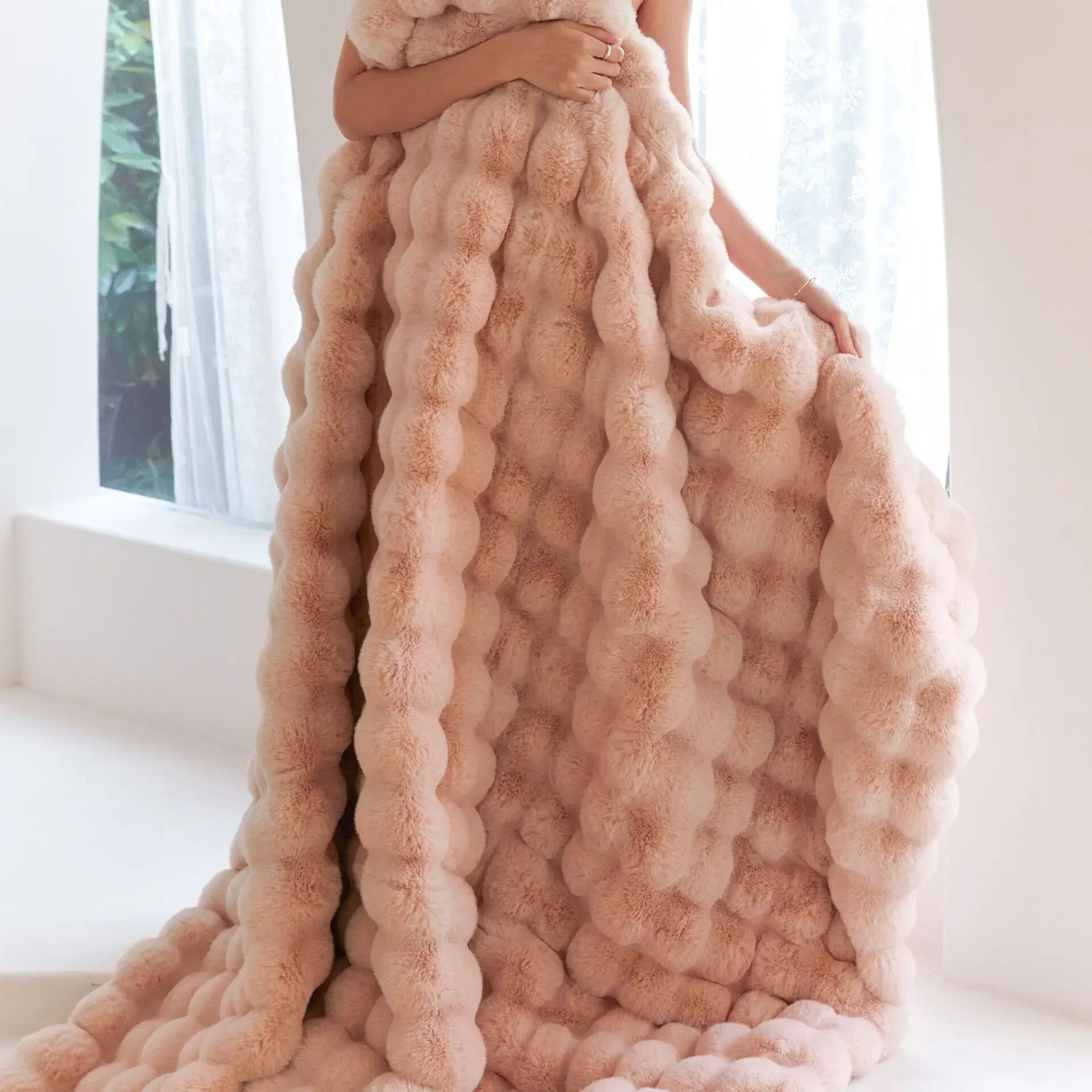 Luxe Fleece Deken – Zachte Pluche Woondeken voor Bed & Bank – Ademend & Warm