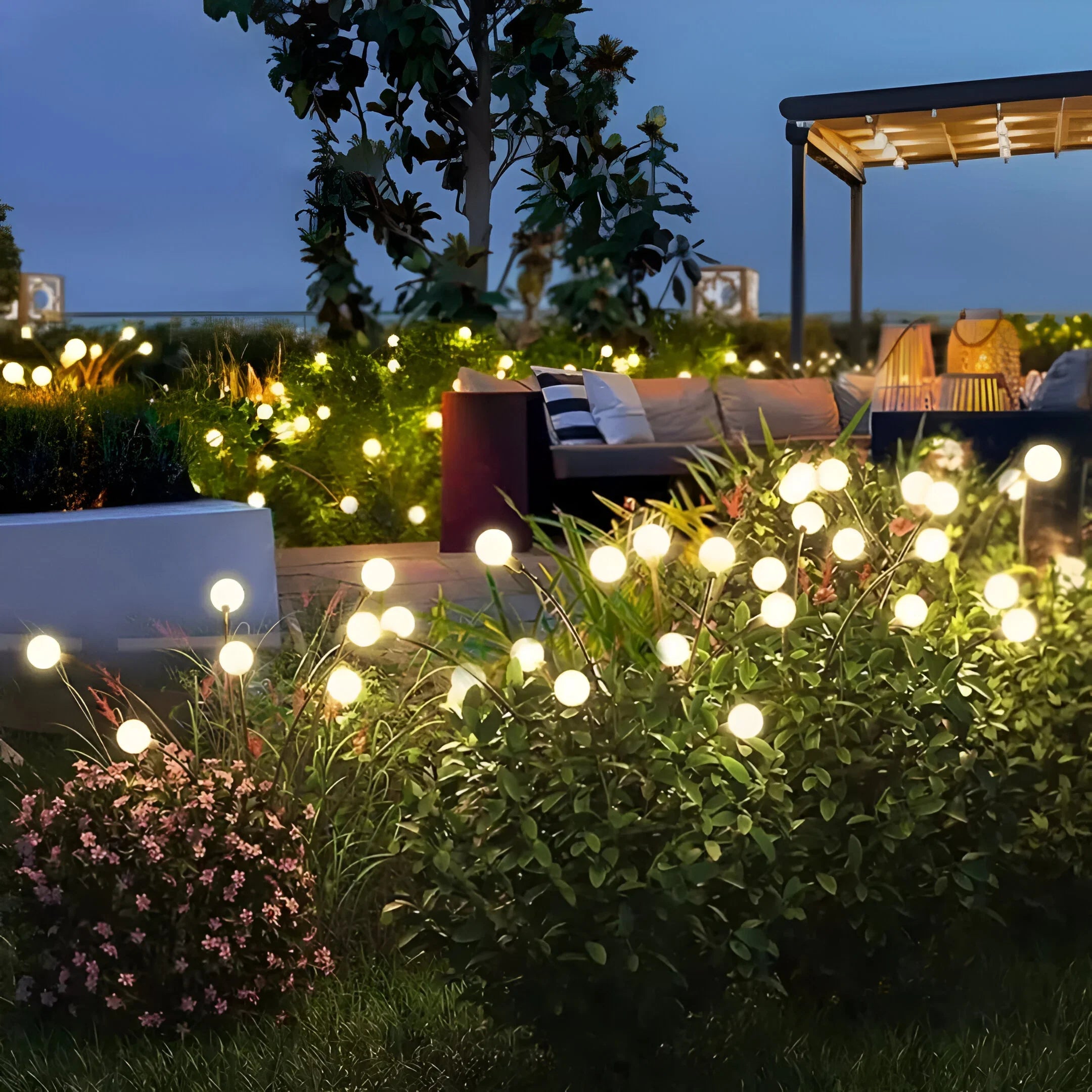 Zonnelamp Tuinpendel | Sfeervolle Bewegende Buitenverlichting