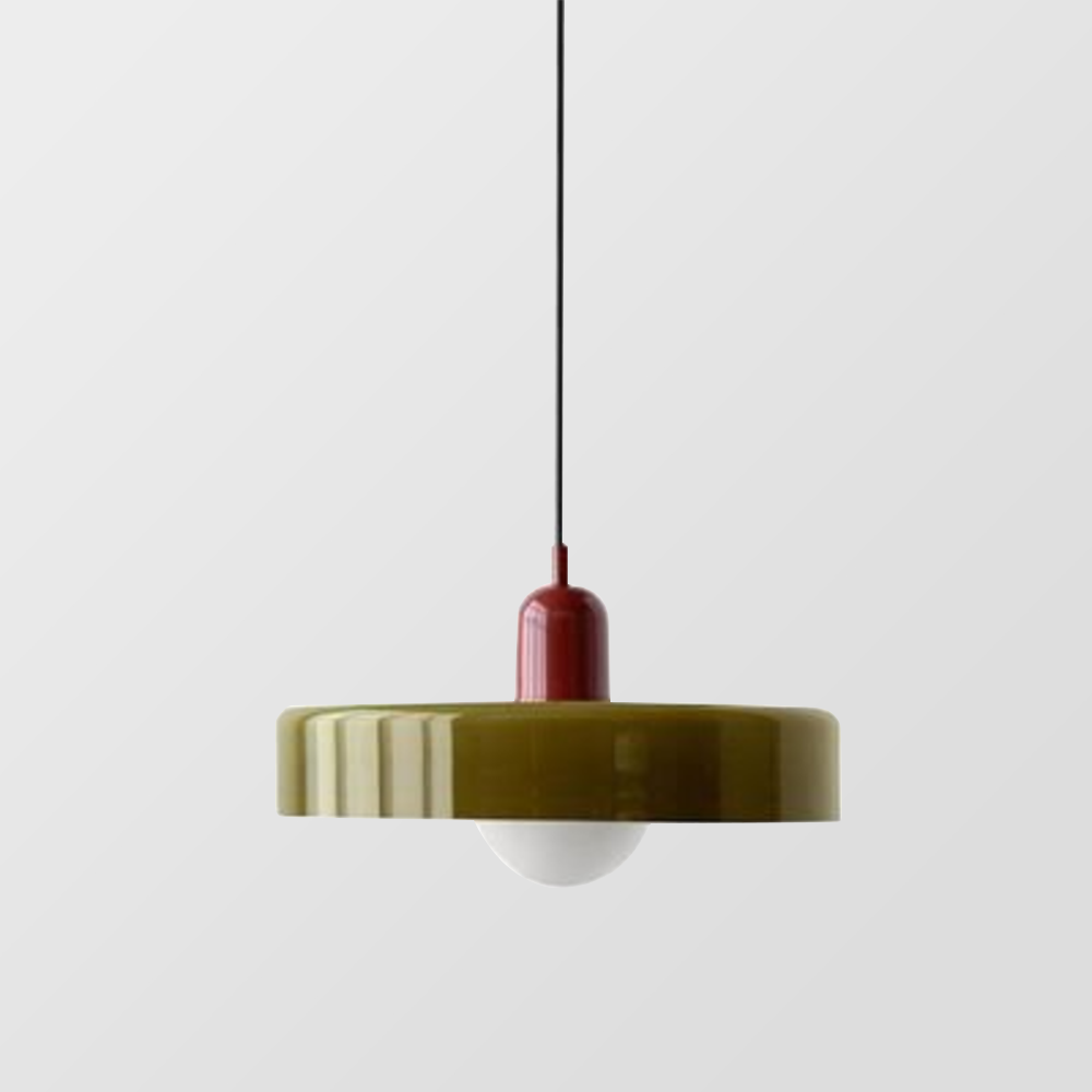 Kleurrijke Bauhaus Hanglamp Met Tijdloos Glasontwerp