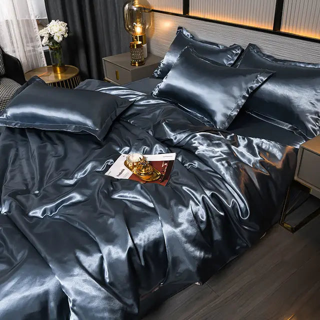 Luxe Satijnen Dekbedovertrek (Uni-Kleur) – Zijdezacht & Kleurvast