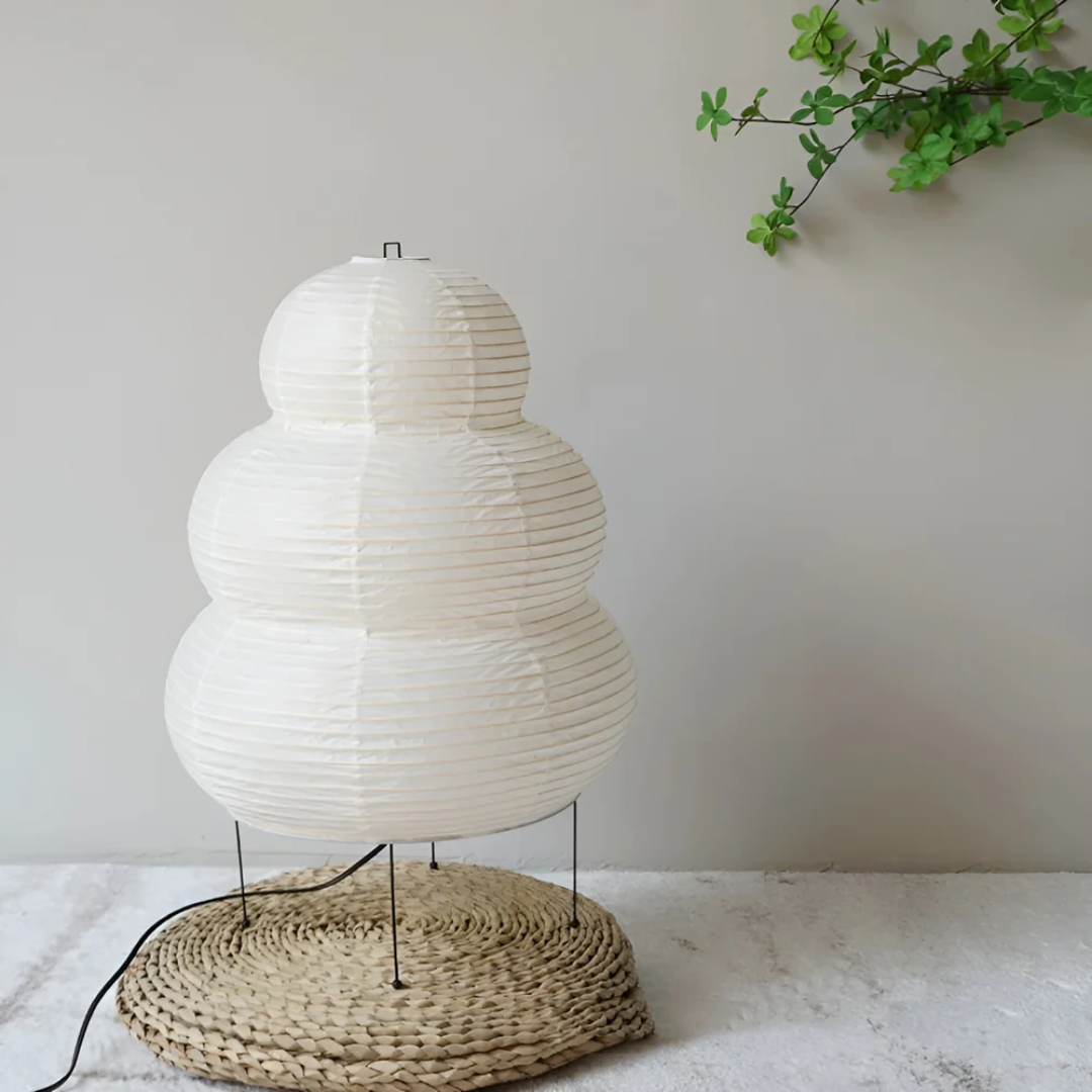 Zenko - Japanse Staande Lamp van Rijstpapier | Minimalistische Vloerlamp met Warme Sfeerverlichting