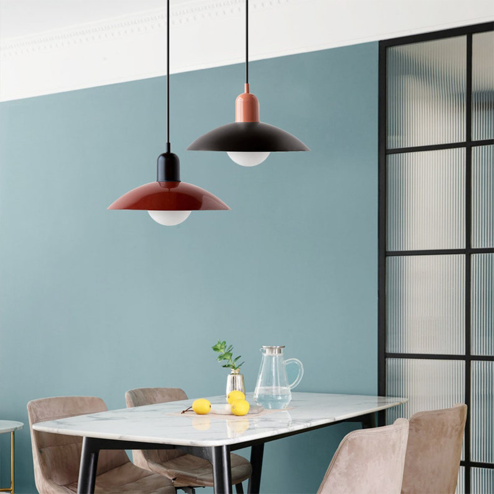 Bauhaus Macaron Hanglamp van Gekleurd Glas | Modern Design voor Keuken & Eetkamer
