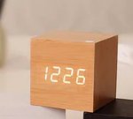 Modern Digitale Houten Klok | Minimalistisch & Stijlvol Voor Huis & Kantoor