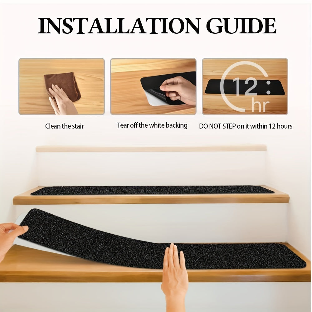 Anti-Slip Trapstrips (10-Pack) – Veiligheidstape Voor Traptreden - Weerbestendig & Extra Grip