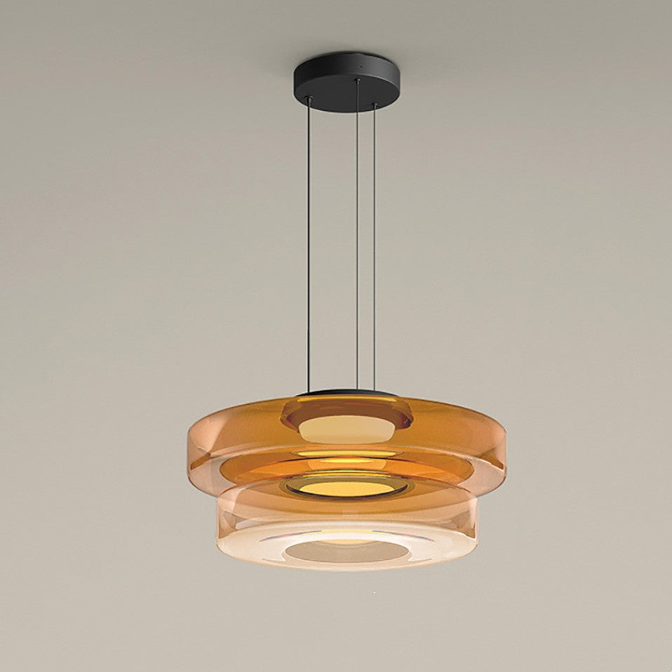 BauhausGlow - Glazen Hanglamp In Bauhaus-Stijl Met Warm Licht & Moderne Vormgeving