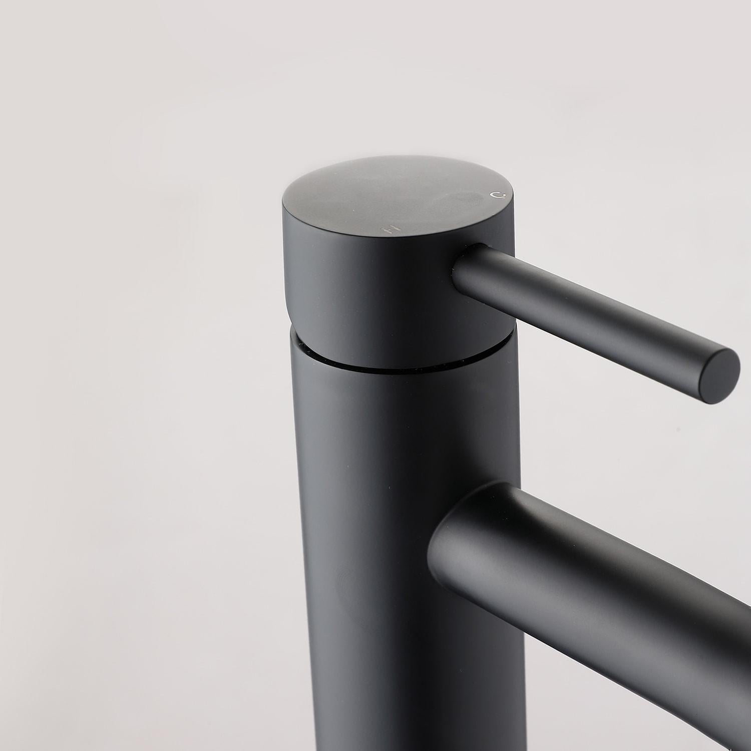 Zwarte Badkamerkraan – Moderne Mengkraan Voor Wastafel – Stijlvol Design & Dagelijks Comfort