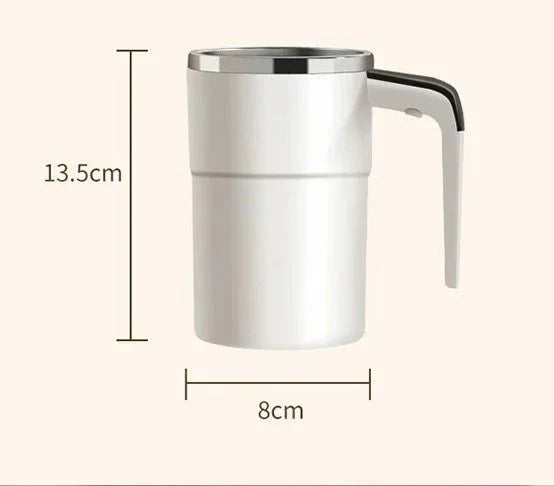 Oplaadbare Zelfroerende Koffiemok | RVS Elektrische Mixer Voor Perfecte Dranken