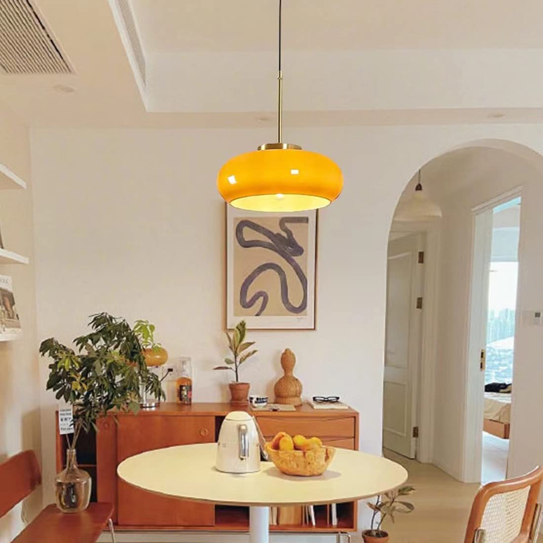 Hailie Brood Glazen Moderne Hanglamp | Dimbaar | E27 LED